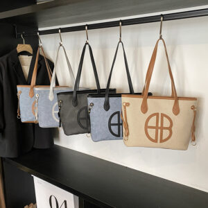 Home large capacity women's niche zipper tote bag