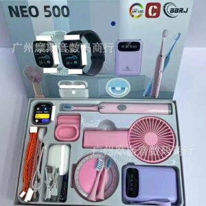 smart watch headphones, fan, power bank, toothbrush