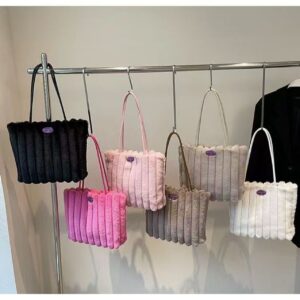 Home plush fashion shoulder bag