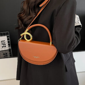 fashion niche handbag simple 2026 new high end women's crossbody bag saddle bag european and american trendy shoulder bag